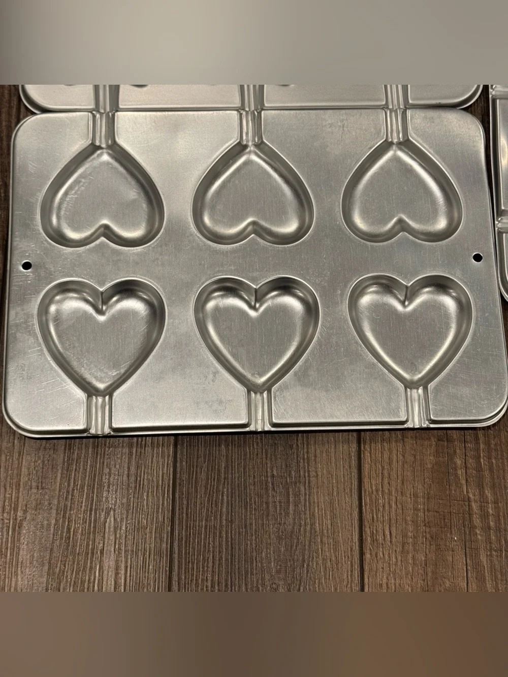 Set Of 3 Wilton Cookie Cake Pop Treat Pans Stars & Heart Vintage 1995